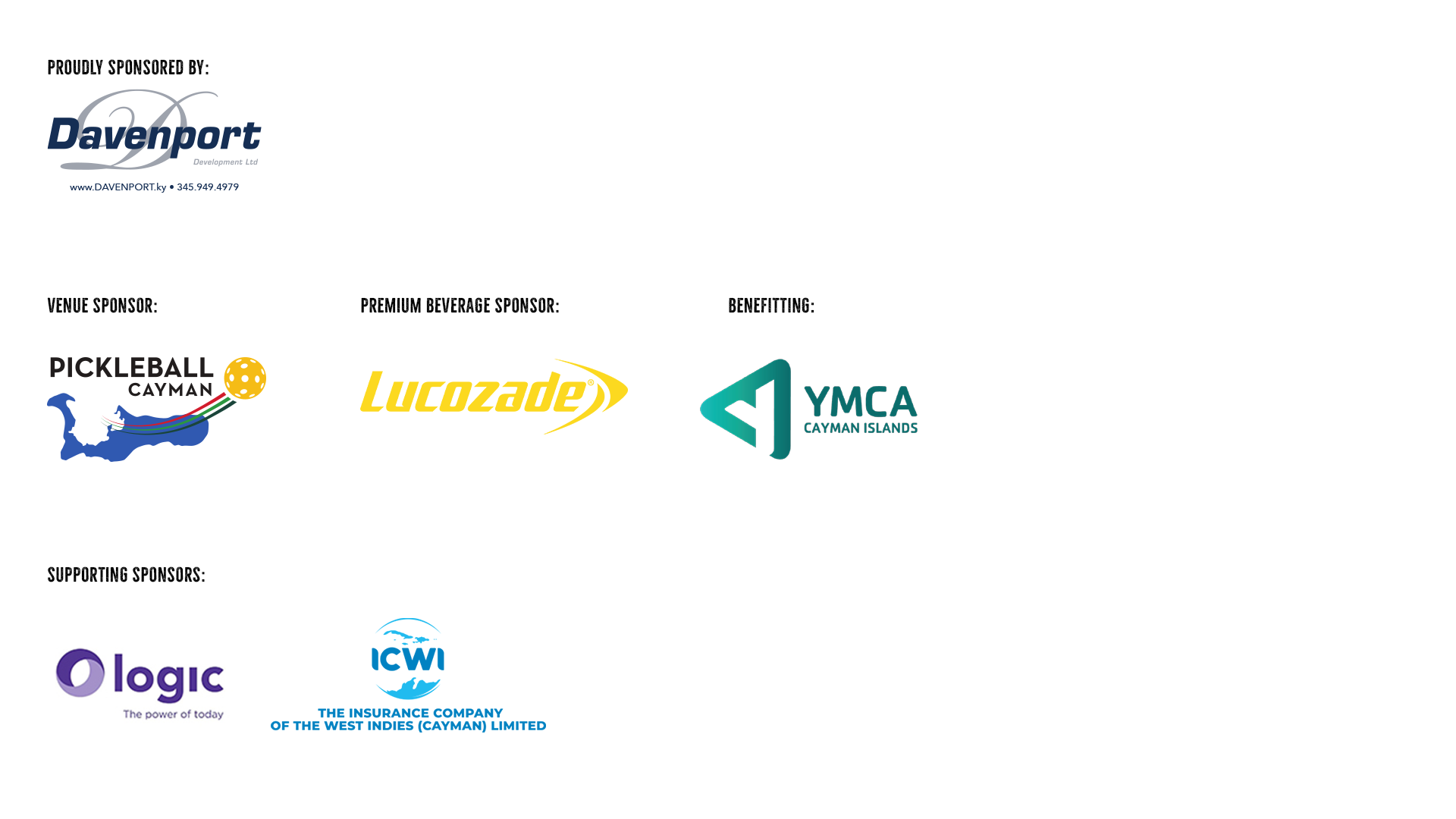 Original event and sponsor artwork