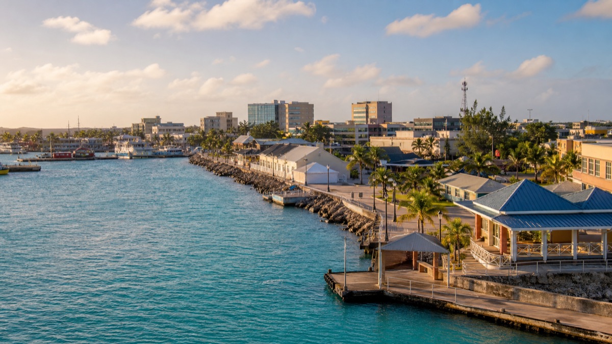George Town harbour in the Cayman Islands